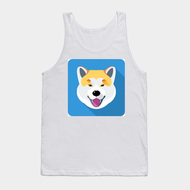 Akita Inu Japanese breed Tank Top by kavalenkava